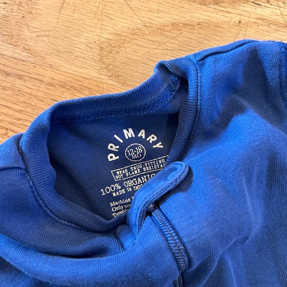 Primary Clothing Winter Cotton Onesie Fleece Bodysuit Jacket size 12-18 months - Picture 4 of 5